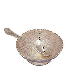 Rastogi Handicrafts Silver Plated Bowl Set with Spoon …