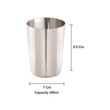 Stainless Steel Size No.7 22G PRM Glass Neelam, 300 ml, Silver
