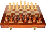 Magnetic Folding Wooden Chess Board (14 Inch)