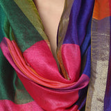 Women's Multicoloured Silk Dupatta