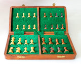 Magnetic Folding Wooden Chess Board (14 Inch)