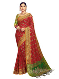 sarees-for-women-banarasi-kanjivaram-art-silk-woven-saree-l-indian-ethnic-wedding-gift-sari-with-unstitched-blouse-maroon