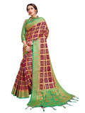 sarees-for-women-banarasi-patola-art-silk-woven-saree-l-indian-ethnic-wedding-gift-sari-with-unstitched-blouse-purple-2