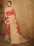 sarees-for-women-banarasi-art-silk-woven-saree-l-indian-ethnic-wedding-gift-sari-with-unstitched-blouse-peach