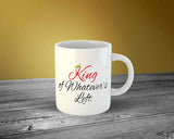 Queen of Everything King of Whatever Left Couple Coffee Mug Set