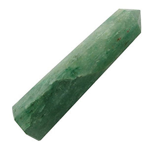 Gemstones Green Aventurine Obelisk Tower Jumbo Facet Aura Rock Crystal Natural Polished Earth Wand Spirit