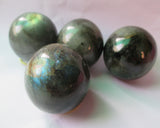 WholesaleGemShop 40 - 45 mm Spectrolite LABRADORITE Crystal Sphere Feldspar Natural Ball Mineral Stone Sphere - Madagascar