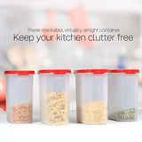 Tupperware Oval Dry Storage Containers 1.7L 4pc