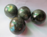 WholesaleGemShop 40 - 45 mm Spectrolite LABRADORITE Crystal Sphere Feldspar Natural Ball Mineral Stone Sphere - Madagascar