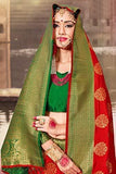 sarees-for-women-banarasi-art-silk-woven-saree-l-indian-wedding-traditional-wear-sari-and-blouse-red