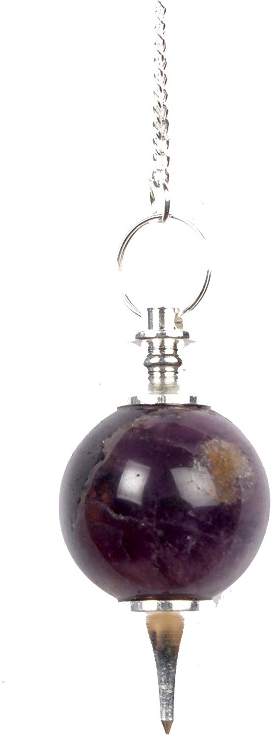 Bloodstone Gemstone Ball Pendulum Reiki Healing Chakra Point Dowsing Metaphysical Tool
