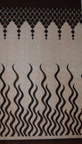 Eyelet Polyester Door Curtains ,7ft (Set of 2)(Brown)