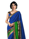 sarees-for-women-cotton-silk-woven-saree-l-indian-wedding-gift-sari-with-unstitched-blouse-blue