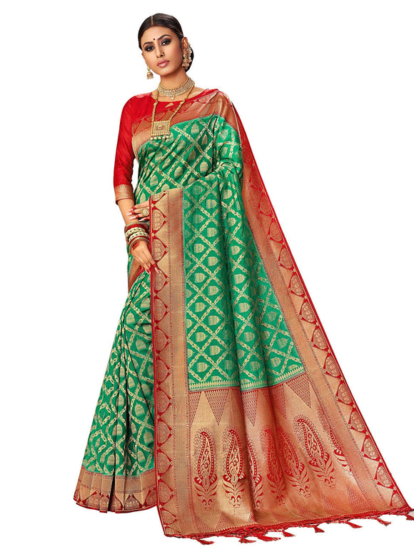 sarees-for-women-linen-banarasi-art-silk-l-indian-rakhi-wedding-diwali-gift-sari-with-unstitched-blouse-4