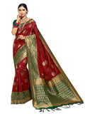 sarees-for-women-banarasi-art-silk-woven-saree-l-indian-ethnic-wedding-gift-sari-with-unstitched-blouse-maroon-1