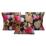 Rastogi Handicrafts Cotton Eyeful Cushion Cover L: 40 Cms, W: 40 Cms set of 3