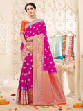 sarees-for-women-banarasi-art-silk-silver-zari-saree-l-indian-ethnic-wedding-diwali-gift-sari-with-unstitched-blouse-3