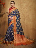 sarees-for-women-banarasi-art-silk-woven-saree-l-indian-ethnic-wedding-gift-sari-with-unstitched-blouse-navy-blue