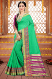 sarees-for-women-cotton-silk-woven-saree-l-indian-wedding-gift-sari-with-unstitched-blouse
