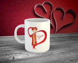 Couple Coffee Mugs Set of 2 -Traditional Bride Groom Funny Printed
