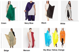 Pure Cotton Solid Color Dupatta / Stole