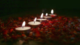 Wax Tealight Candles (Set of 50, Unscented)