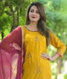Rayon kurthi with zari work