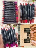 Huda beauty matte lip liner pencil set of 12 color
