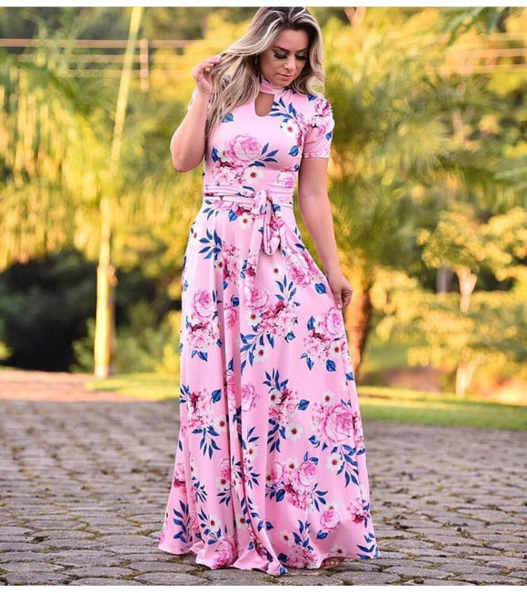 reyon dress with digital print