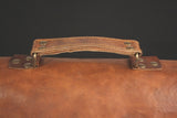 Mens 15" leather laptop messenger bag