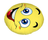 Velvet Fabric Emoji Smiley Soft Toys Cushion, 14x14 inches